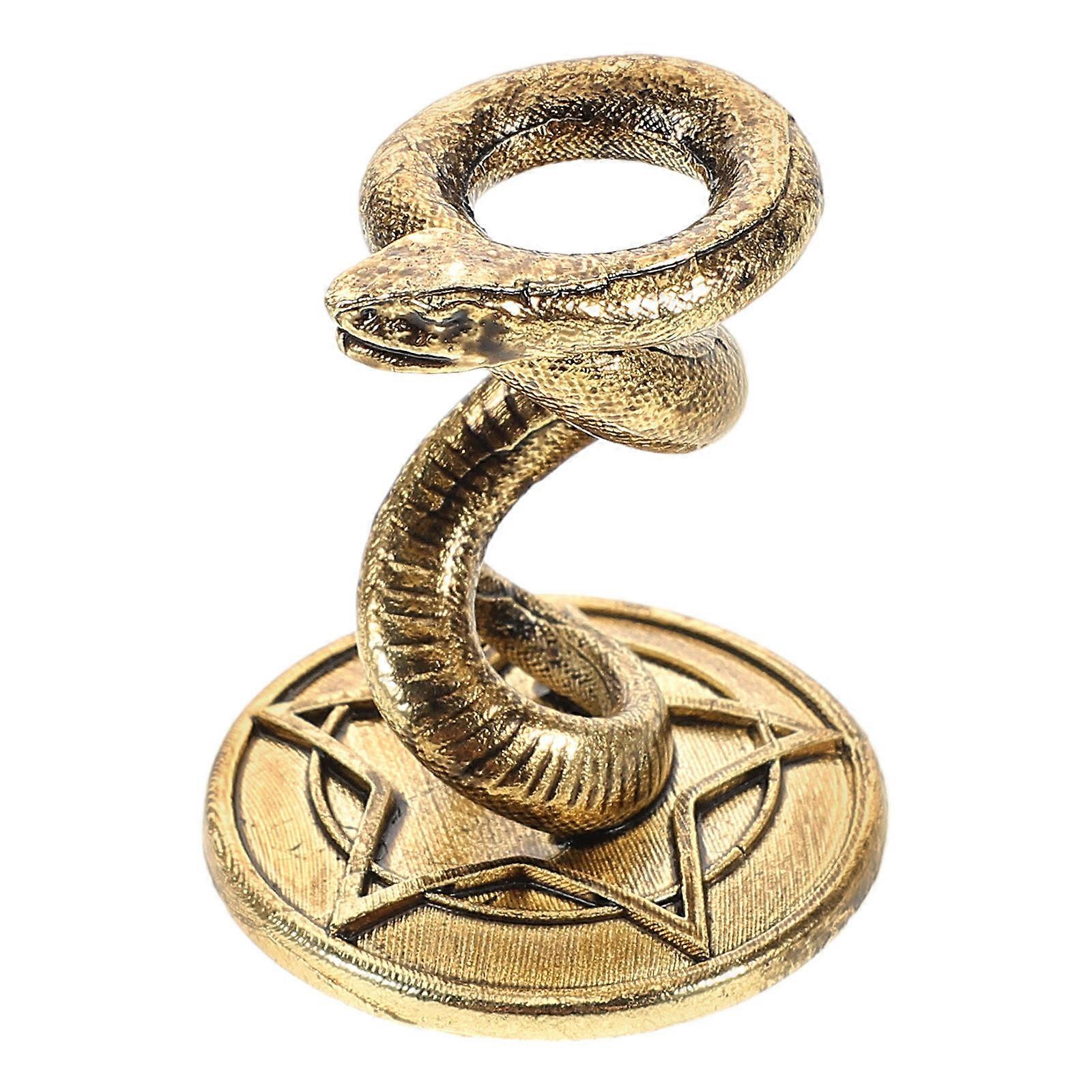 Creative Snake Crystal Ball Base Metal Holder for Home Use