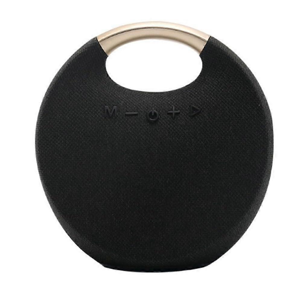 5W Portable Bluetooth Speaker Colorful Fabric Mesh Outdoor Black