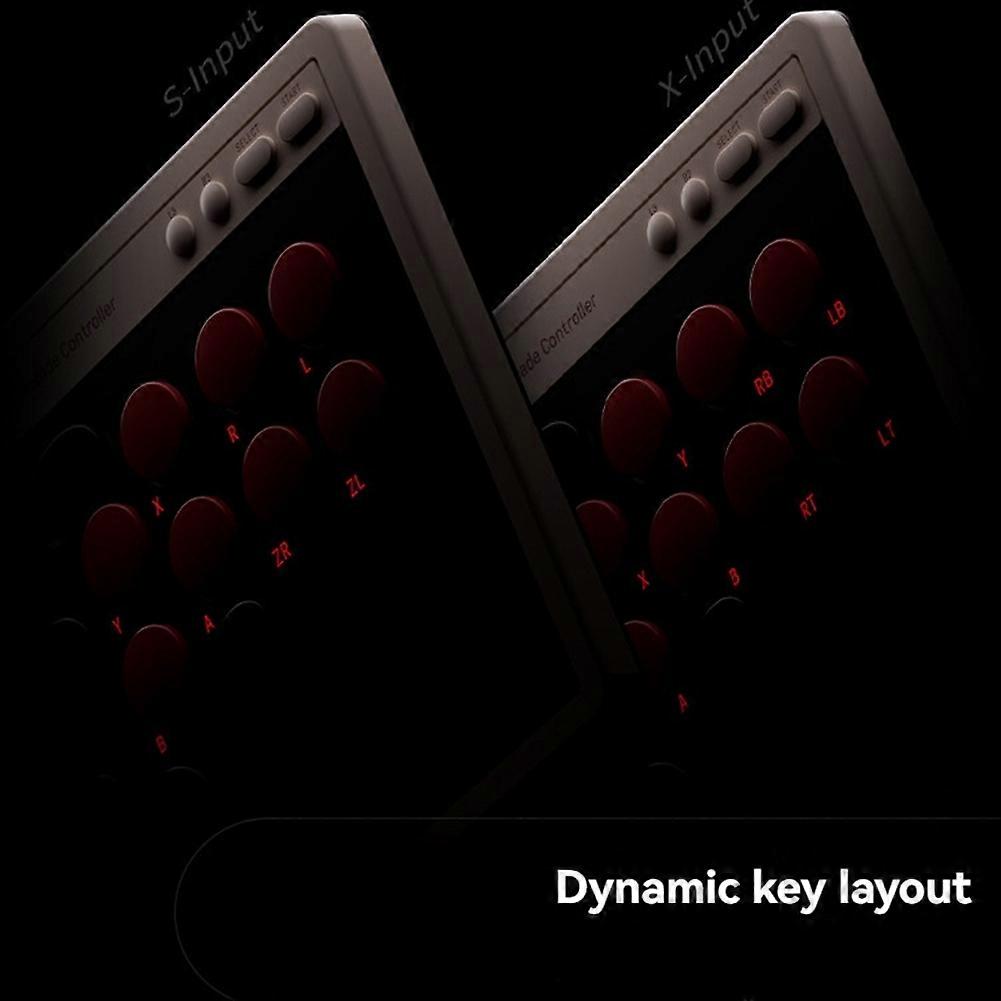 8BitDo Arcade Controller for Nintendo Switch/Switch 2 Windows 10/11 Ultra-Thin All-Button Layout Bluetooth & Wired