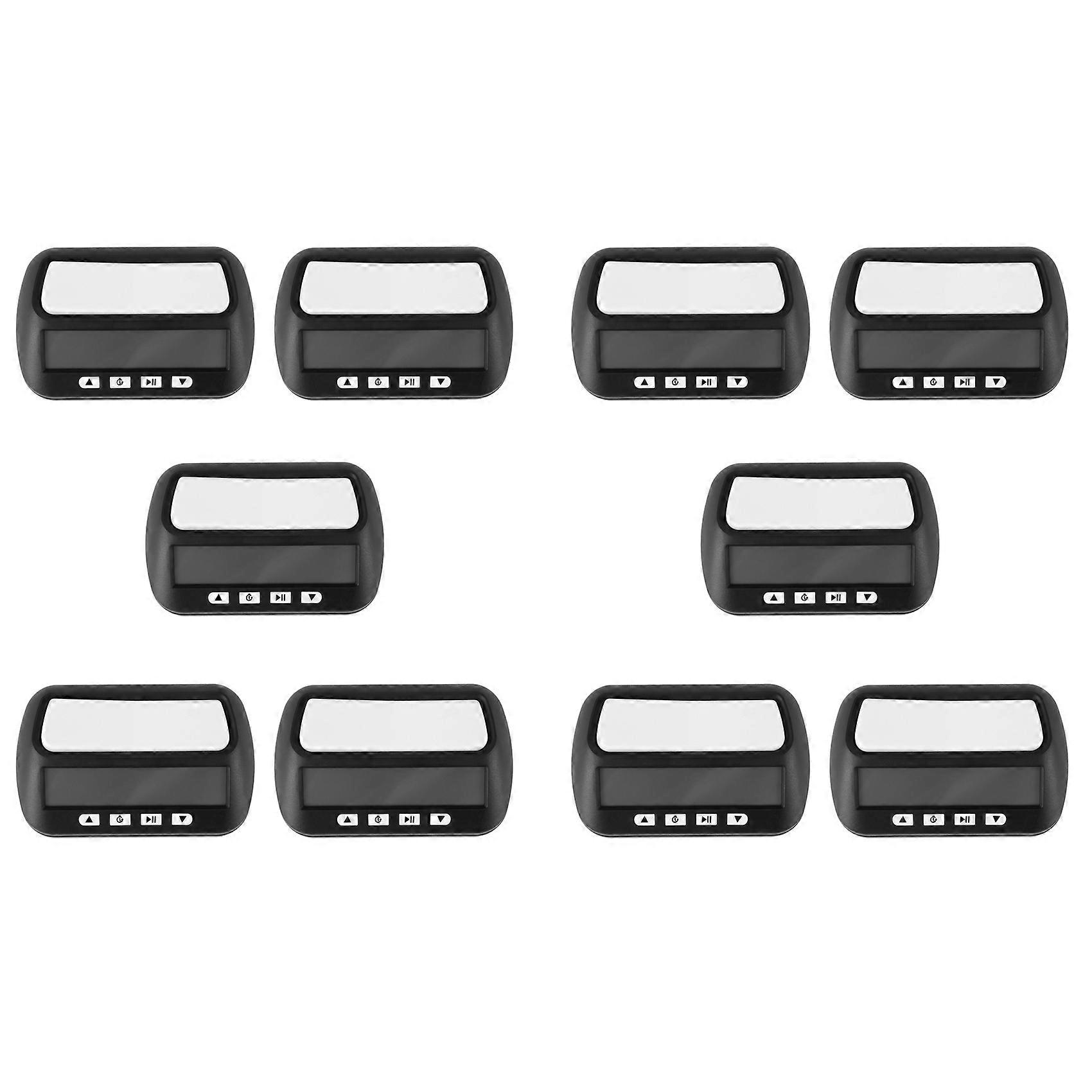 10X Chess Clock, Digital Chess Timer & Game Timer, 3-In-1 Multipurpose Portable Professional Clock Black