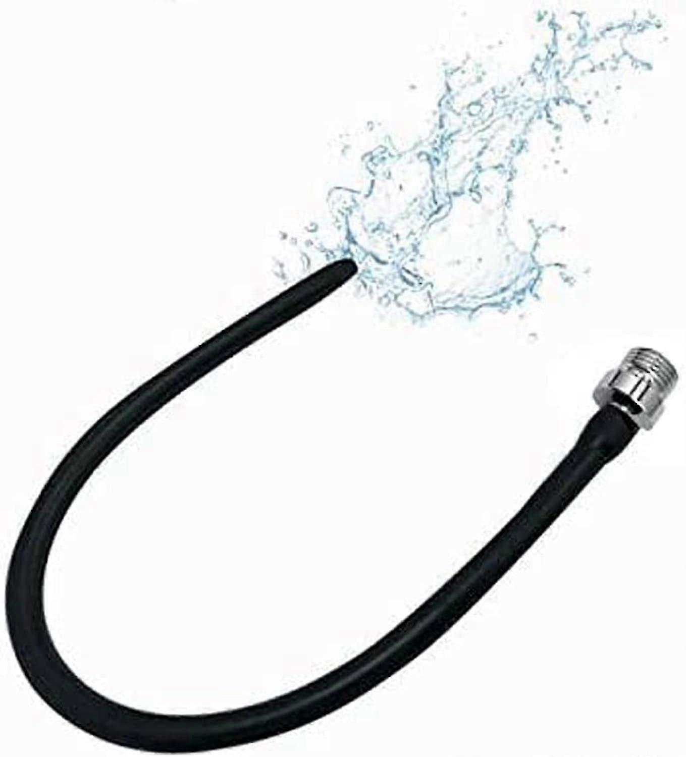 Silicone enema nozzle accessory, reusable flushing hose