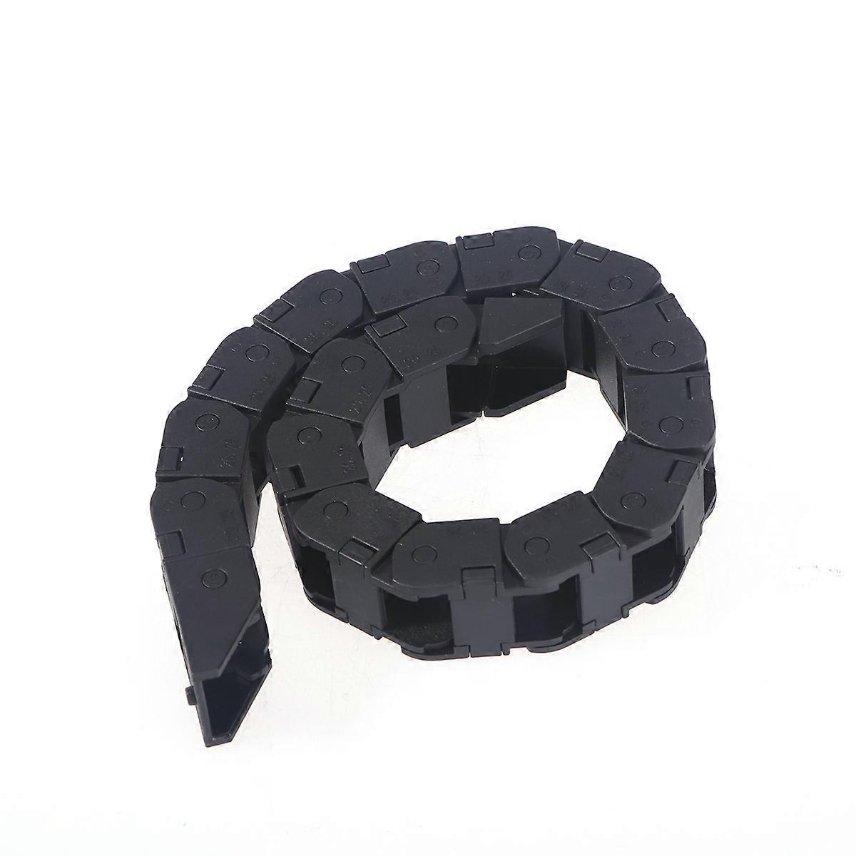 Carrier Drag Chain Black Plastic Flexible Nested Semi Closed Function