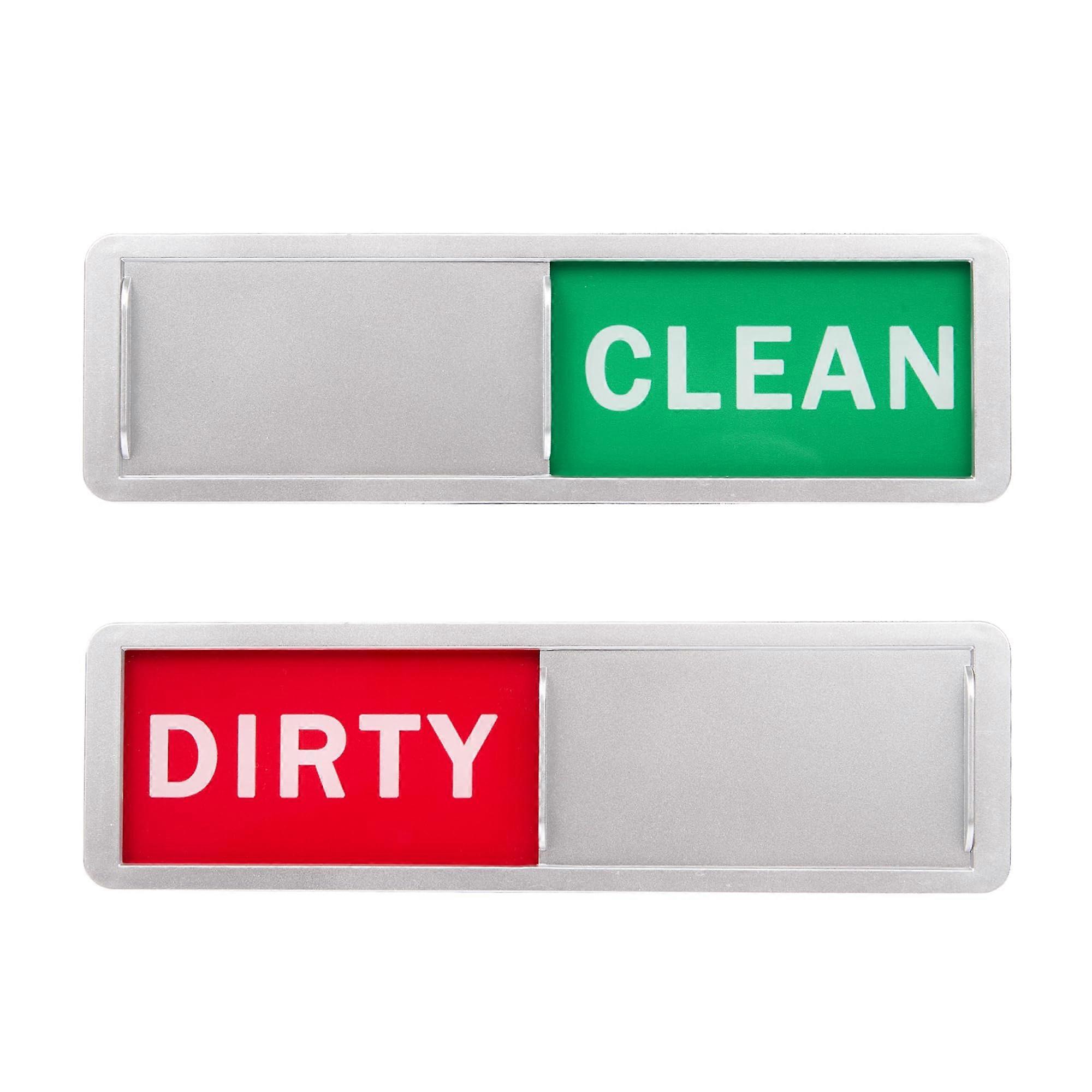 Dishwasher Magnet Clean Dirty Sign with Scratch Back, Extra Strong Adhesion, Easy Slide Red Green Indicator