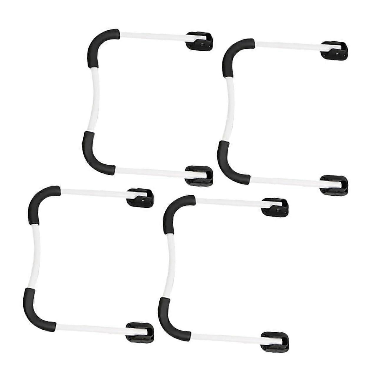 2 Sets Heavy Duty U Shape Folding Metal Table Legs for DIY Desks Coffee Tables and Workbenches