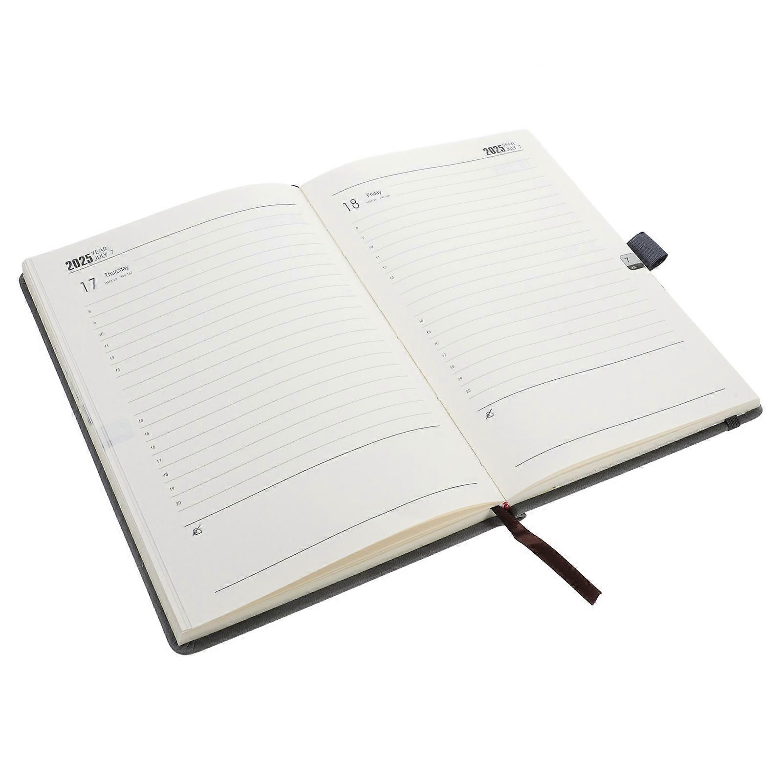 Academic Planner Book for Writing 1Set Portable Grey Paper Material