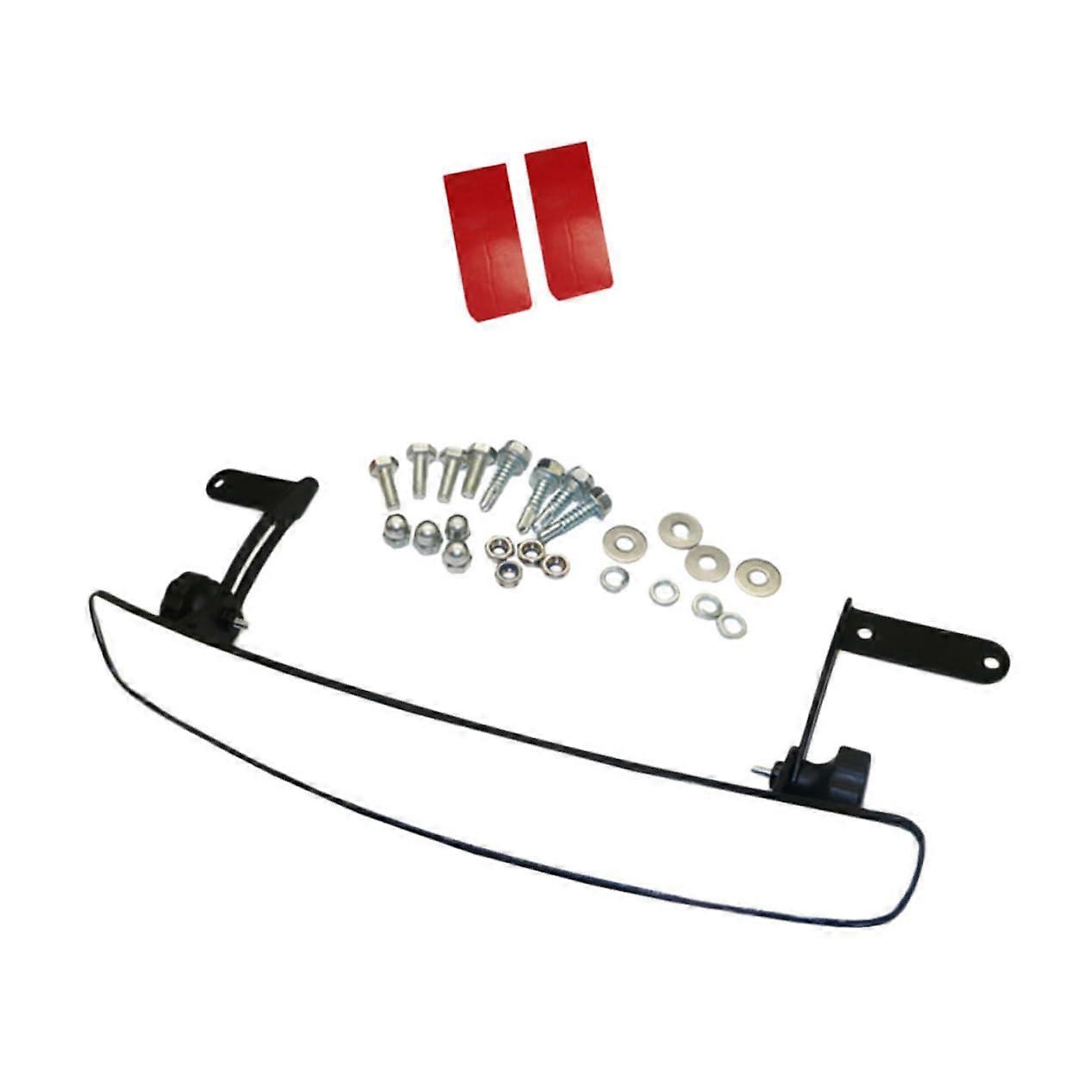 Golf Cart Rear View Mirror Wide Angle Universal with Mount AntiDazzle Easy Install