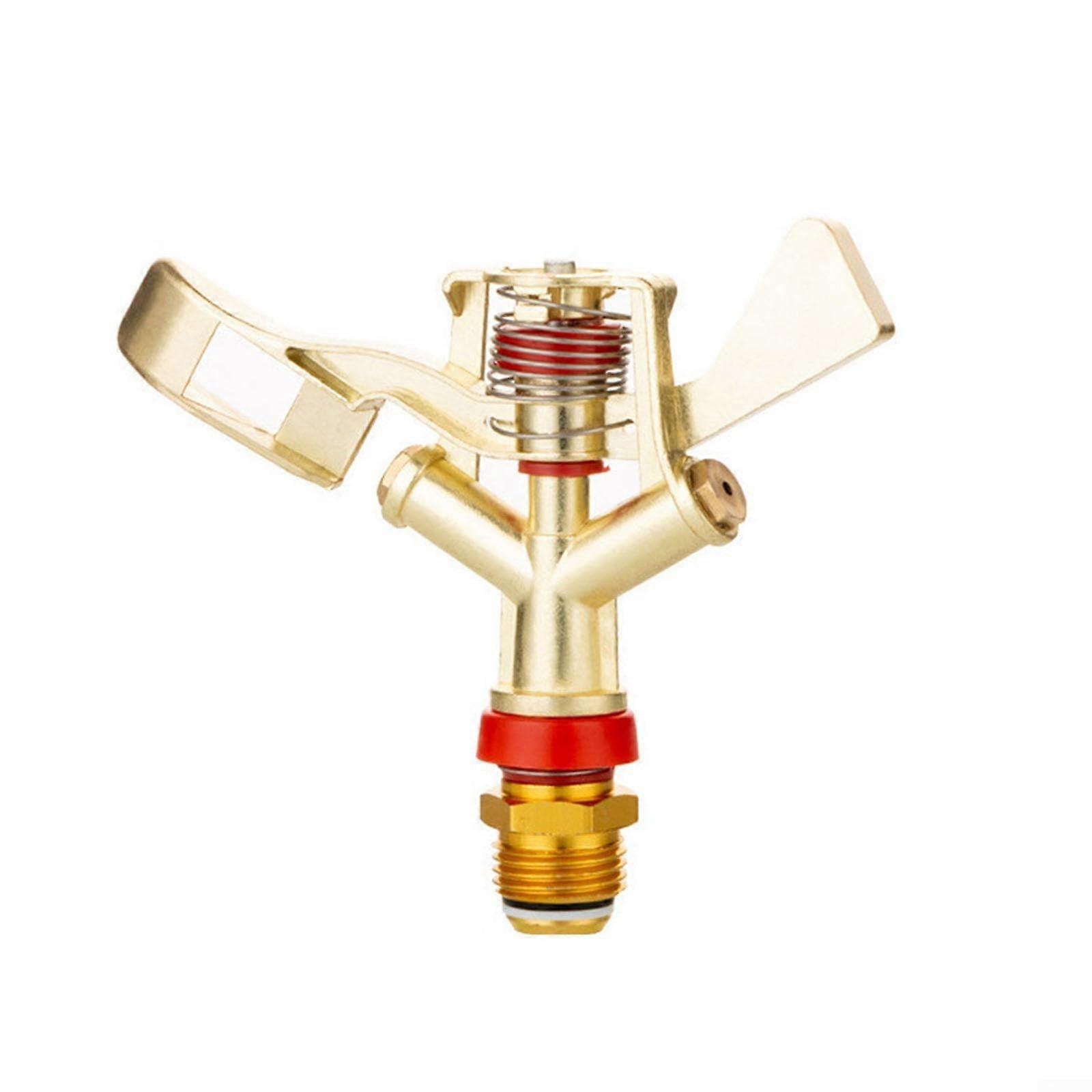 Garden Sprinkler 360 Degree Wide Coverage Brass Rotating Lawn Sprinkler Adjustable Angle Rustproof