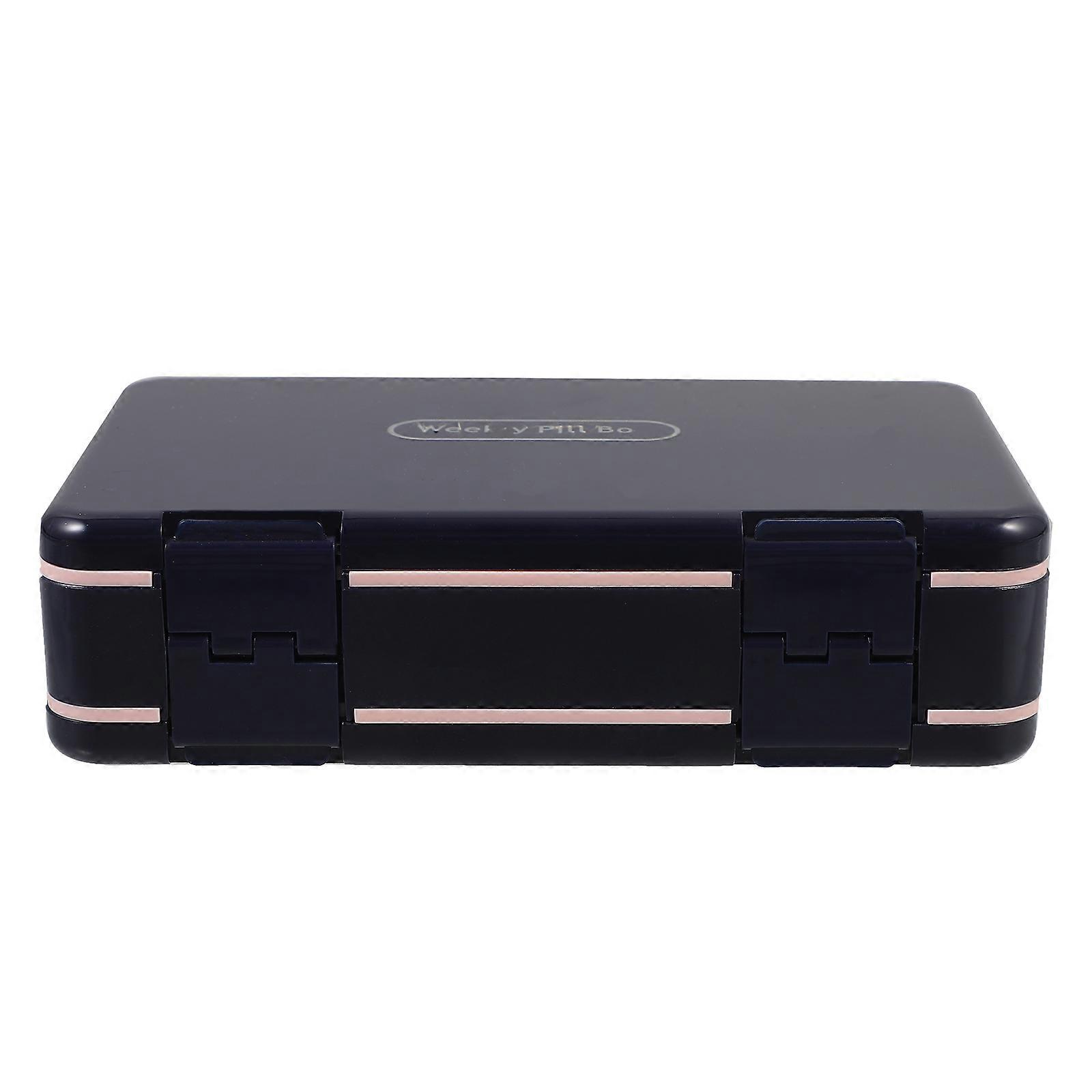 Tablet Dispenser 7 Day Pill Box for Weekly Medication Storage