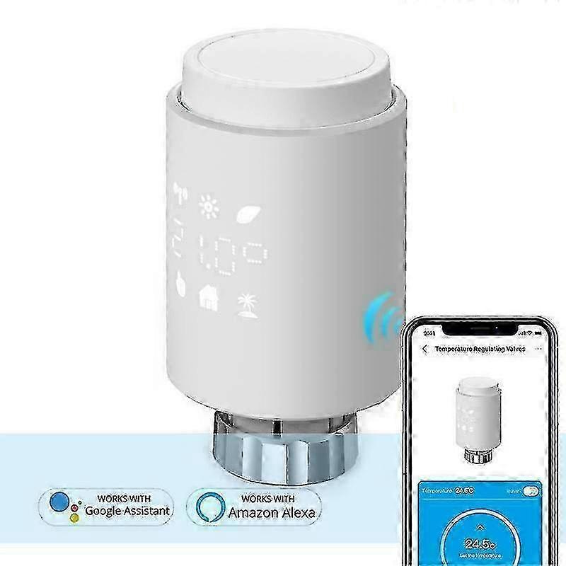 Tuya Zigbee Smart Thermostat Trv Radiator Valve Programmable For Alexa/google 26s