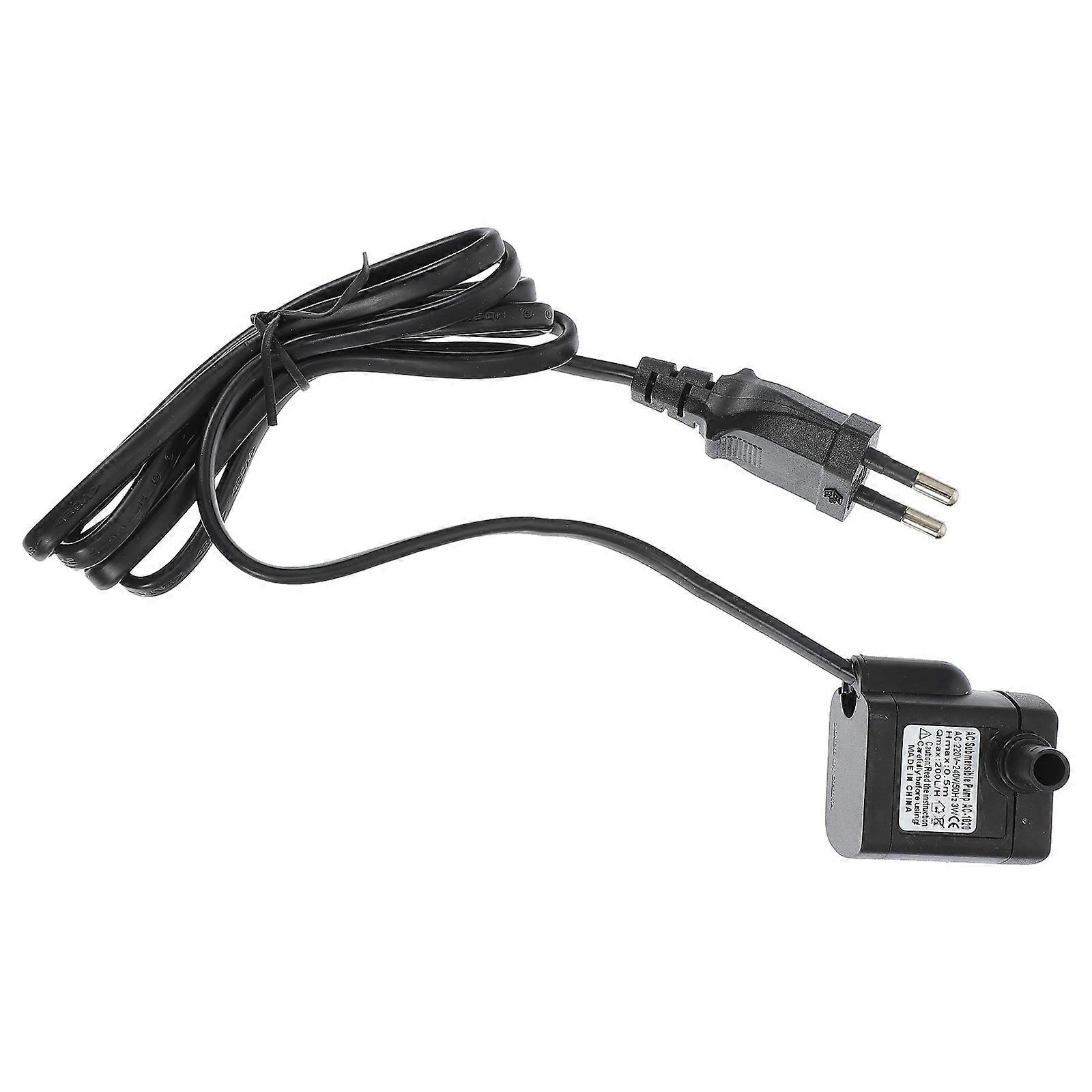 Tank Water Circulation Pump Small Pump Aquarium Use Plastic Round Plug 1Set