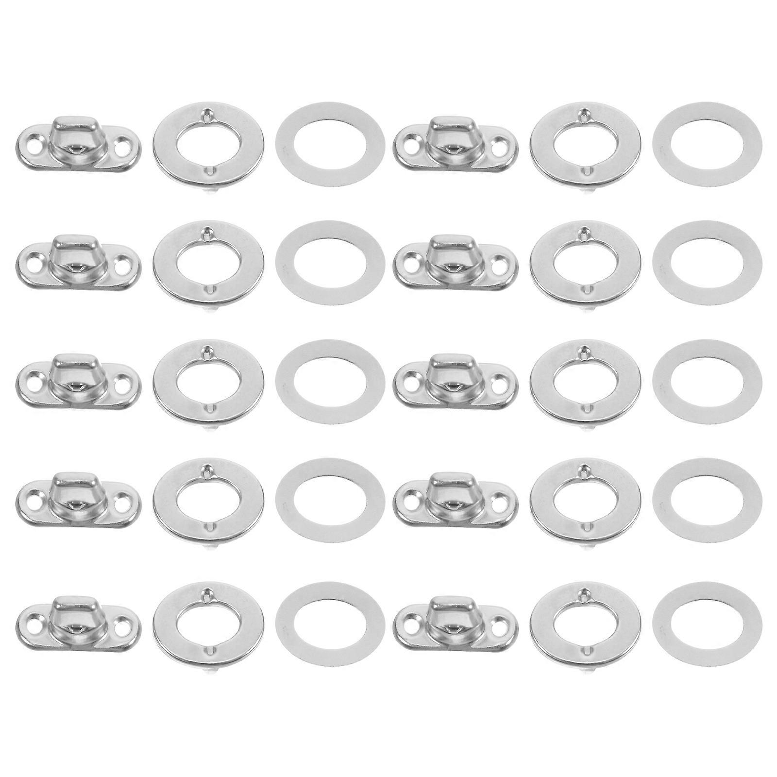 Metal Snap Fasteners Rotating Button Studs for DIY Projects 30Sets