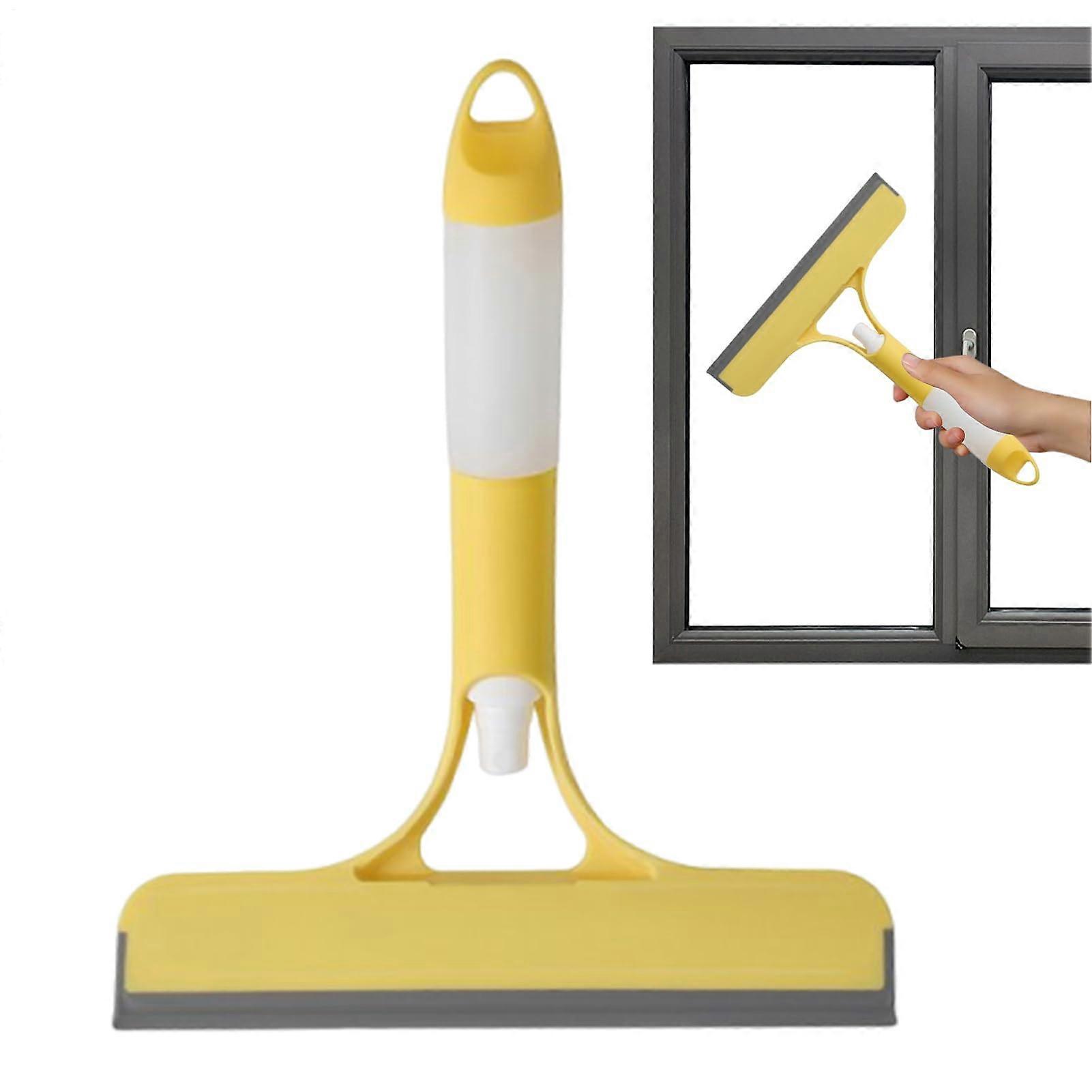 Shower Squeegee with Spray Bottle for Streak Drying, Ergonomic Handle Bathroom and Window Cleaner