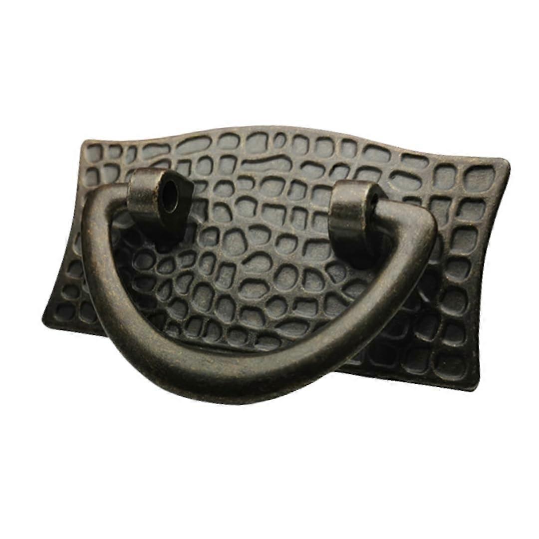 Antique Bronze Cabinet Drawer Pulls with Elegant Textured Design for Kitchen and Bathroom