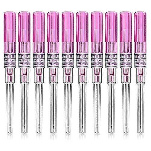 Piercing Needles 20G Sterile Catheter Kit for Ear and Nose, 50 Pack SingleUse ColorCoded