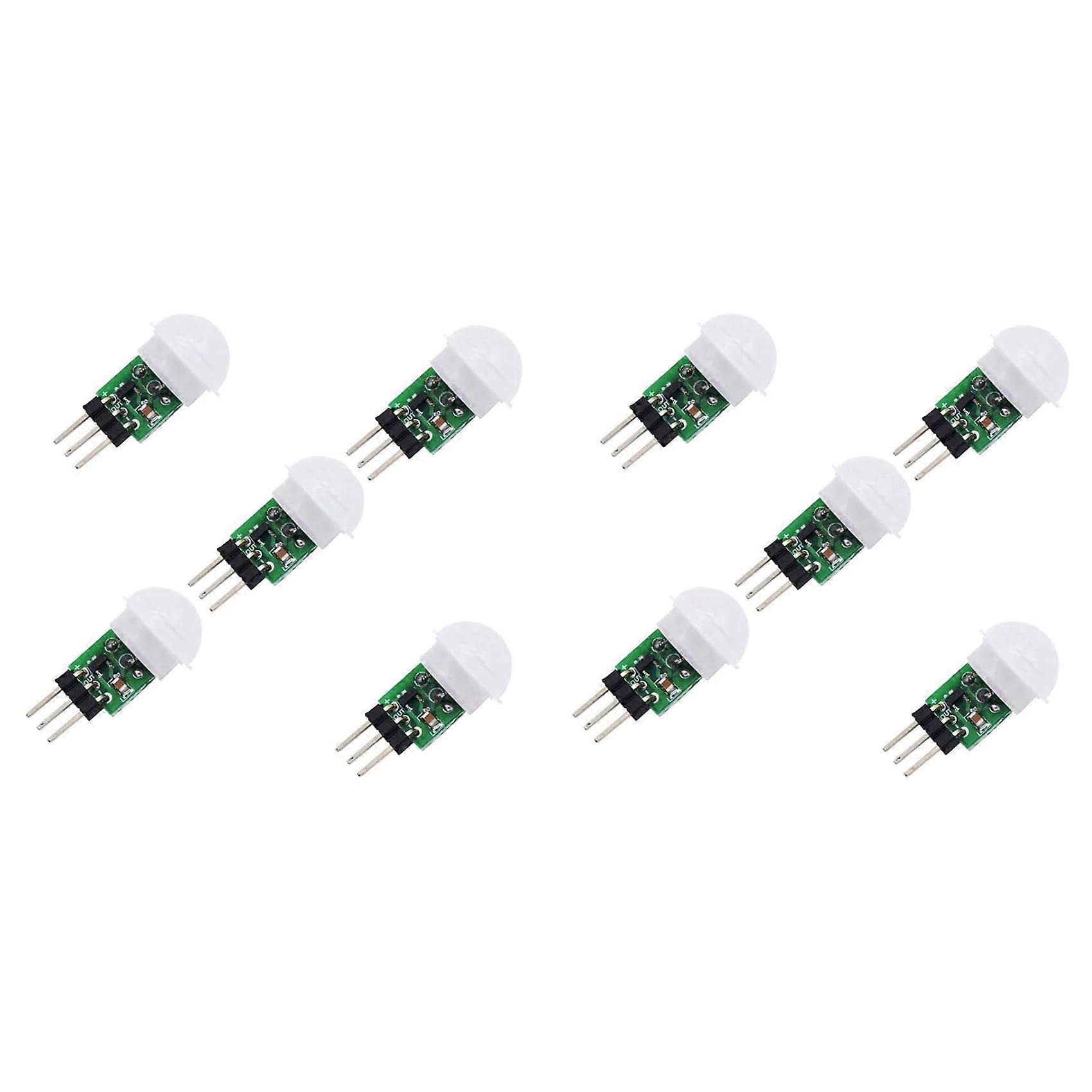 AM312 PIR Motion Sensor Module 10 Pack  Mini Passive Infrared Detector for Arduino and Lighting Control