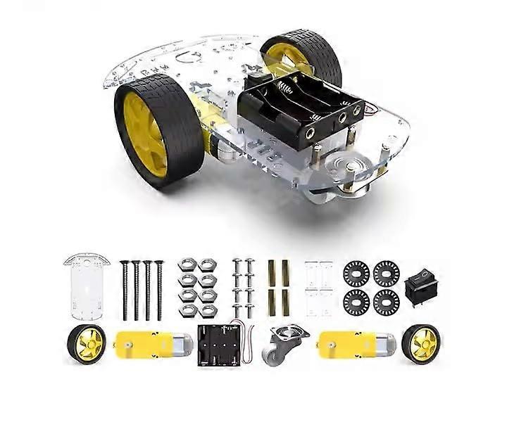 Robot Car Kit for Arduino with 2Wheel Drive Chassis, Speed Encoder and Battery Box for Raspberry Pi