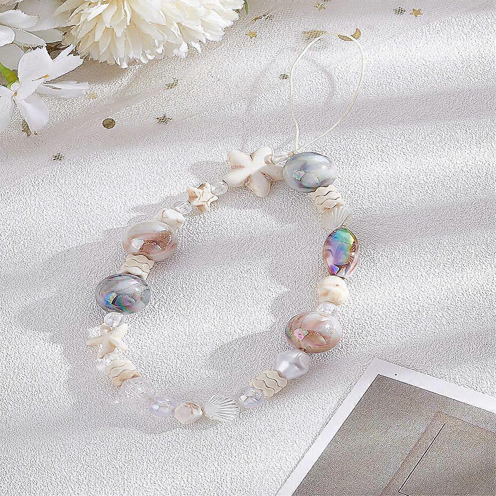 1pc Plastic Imitation Shell Mobile Straps Star Seashell color 165mm