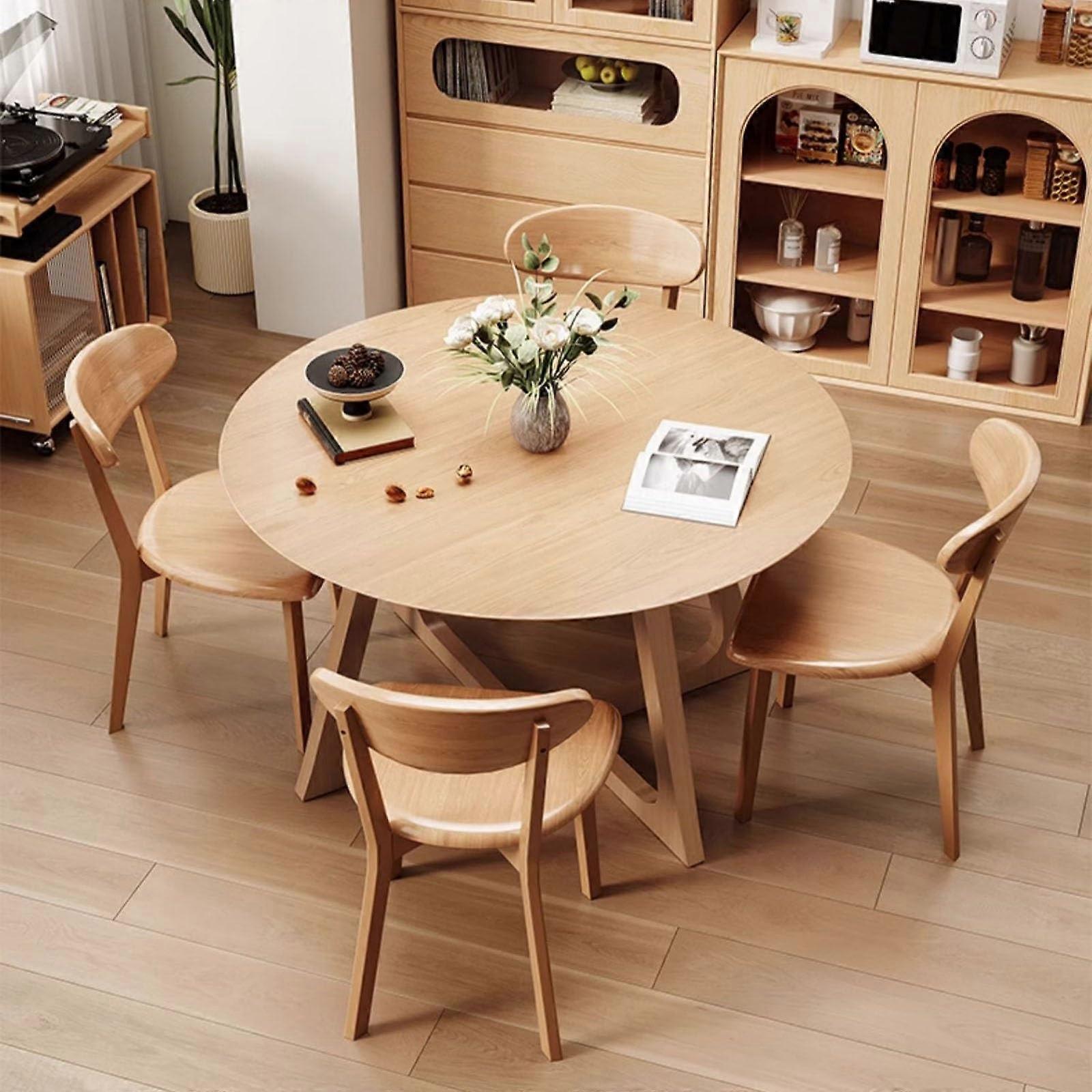 Dining Table Set for 4, 9, 9cm Square, Modern Single Color, Compact Design for Small Spaces
