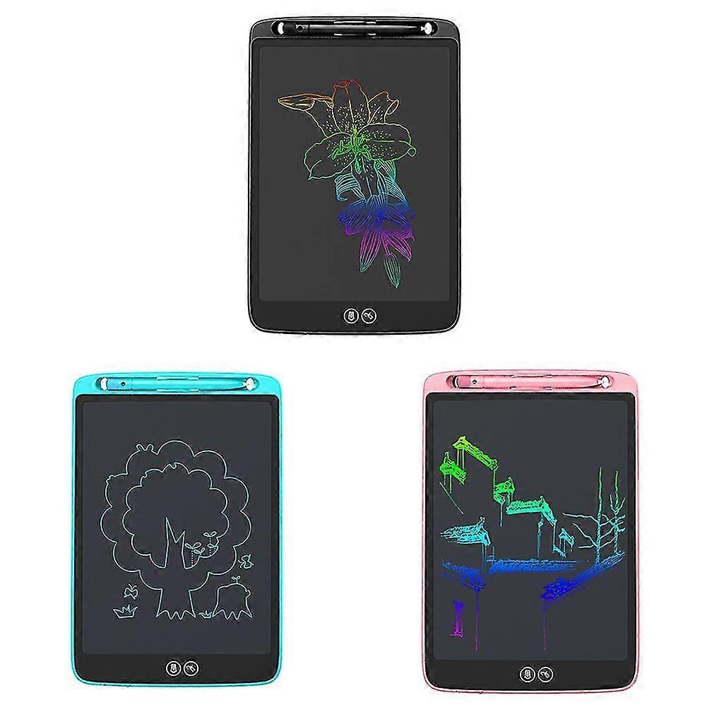 Lcd Writing Tablet 12"erasable Electronic Digital Draw Pad Doodle Board Fast