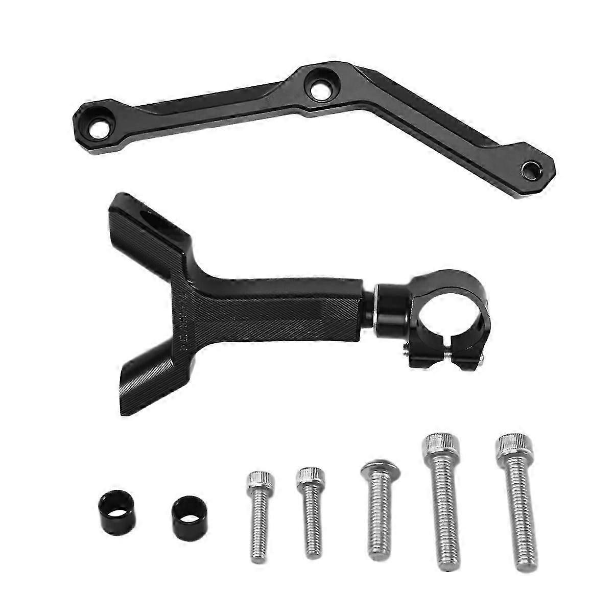 Motorcycle Steering Damper Stabilizer Bracket Mounting Kit compatible STREET TRIPLE 765 S/R 2017-2022