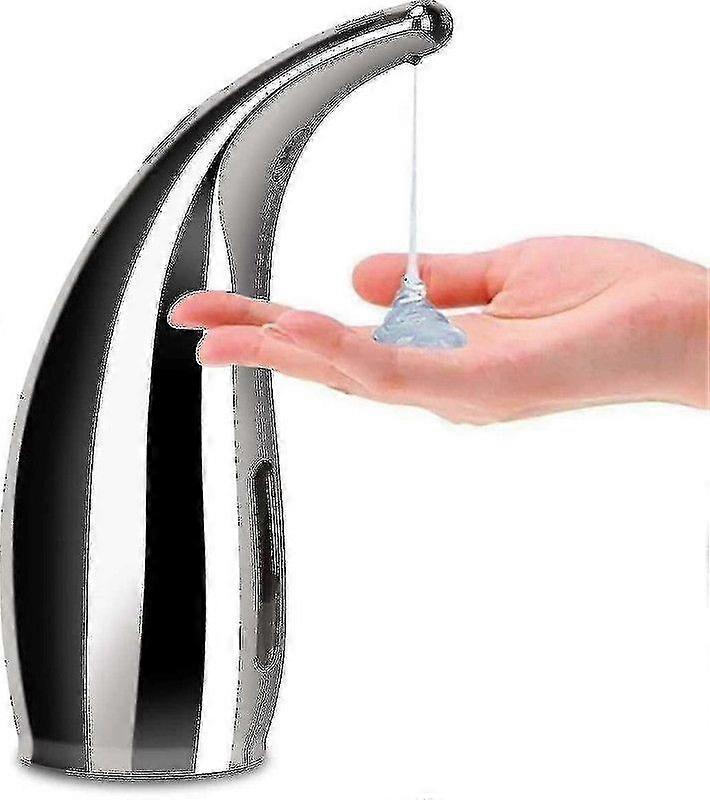 300ml Automatic Soap Dispenser - Silver Infrared Touchless Soap Dispenser