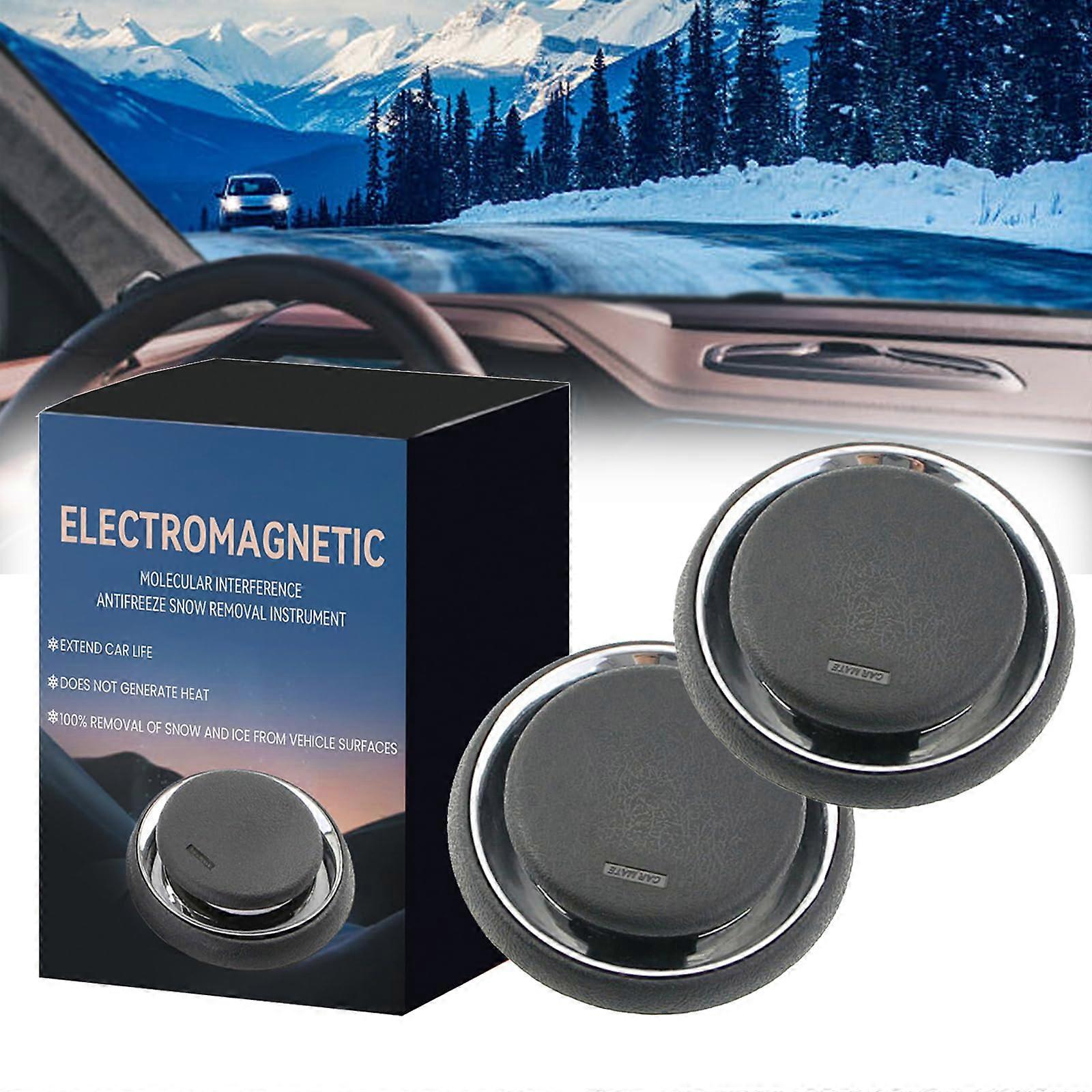 2 Pack Car Defroster AntiFreeze Device for Windshield Snow Removal, Dual Piece Set