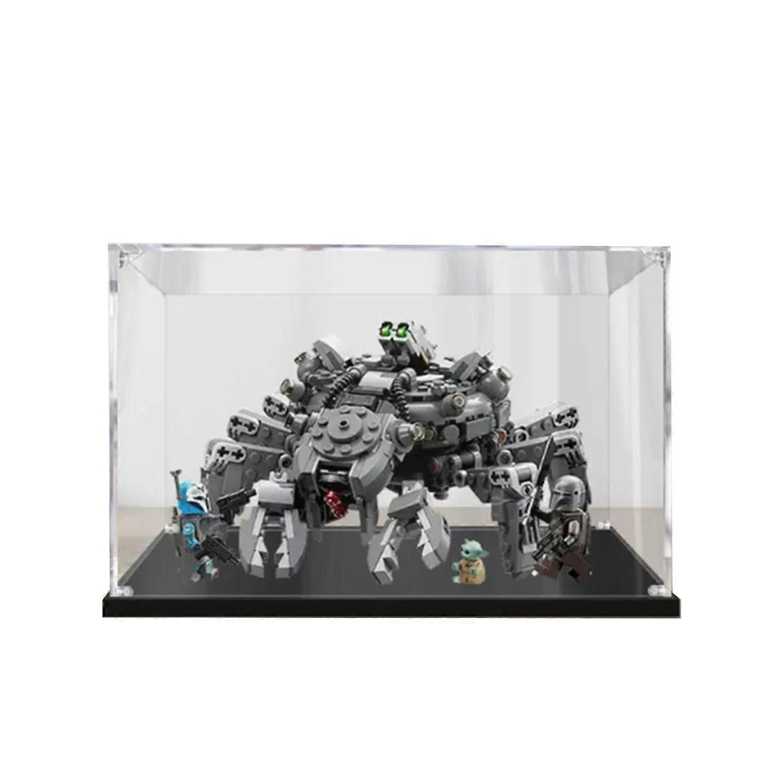 Spider Tank Display Case Acrylic Dustproof Clear Showcase for  75361 with Black Base