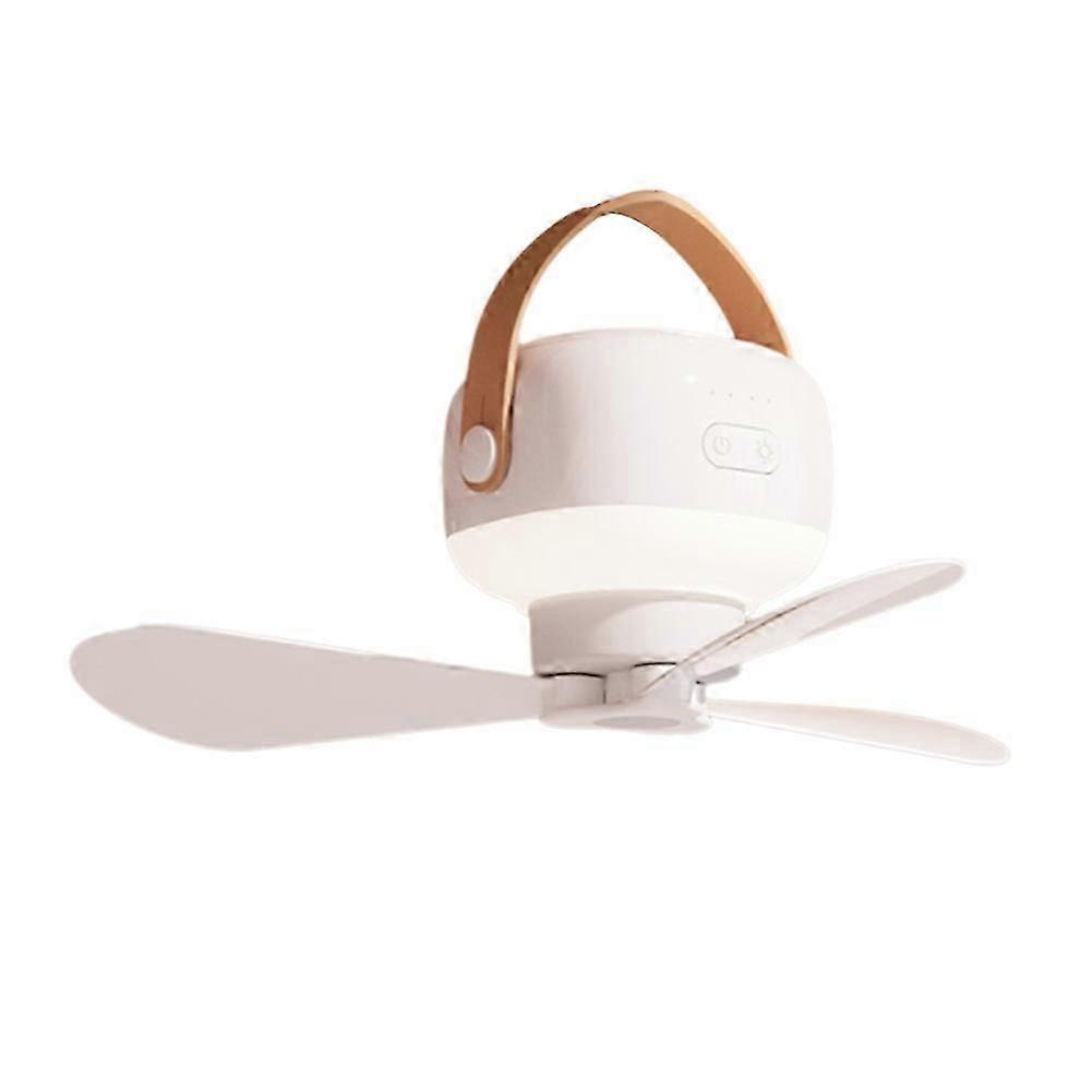 Portable Ceiling Fans 7200mAh Rechargeable LED Electric Fan with Remote Control Home Outdoor Camping Hanging Fan Light