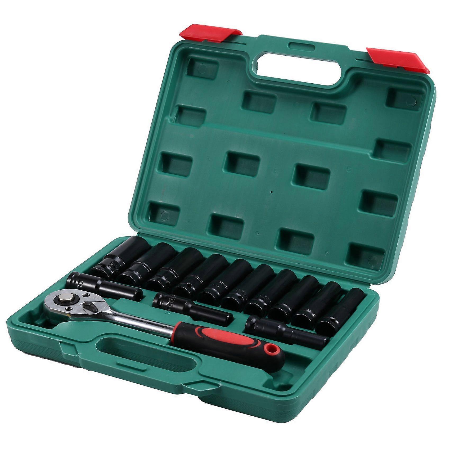 Extender Ratchet Torque Socket Hexagonal Extension Sleeve Auto Repair Hardware Toolbox Socket Wrench Set