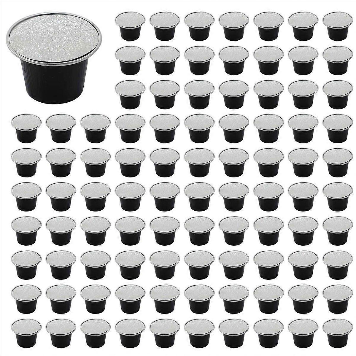 50Sets Refillable Coffee Capsules Cup Disposable Coffee Supplies