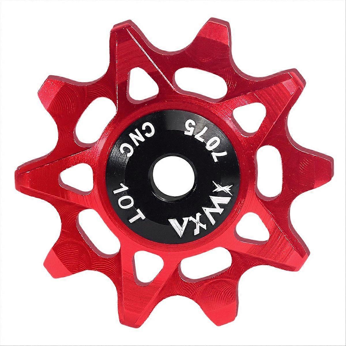  10T derailleurwielrol rood