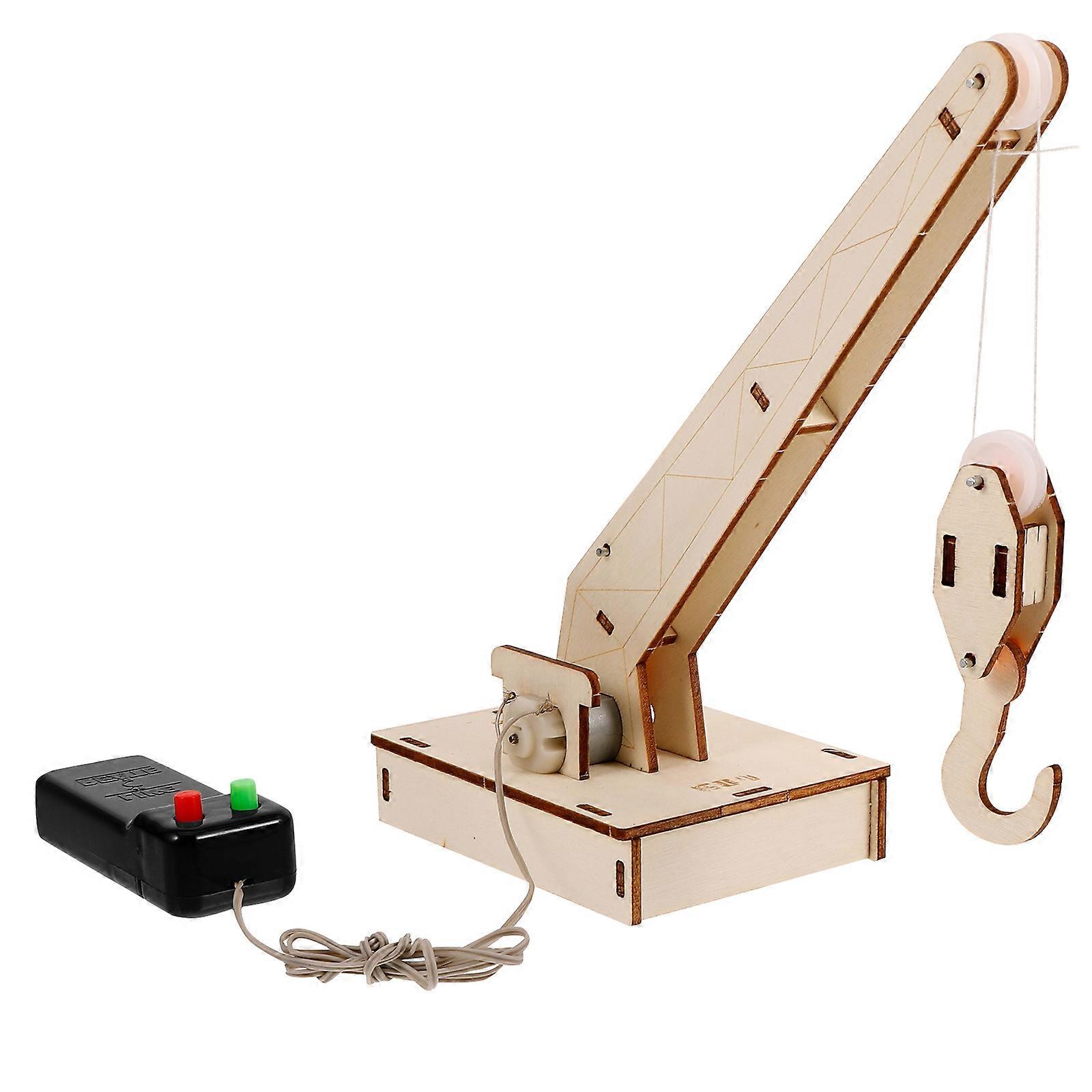 Kids Stem Toy Crane Model Assembly Kit for Children 2Sets