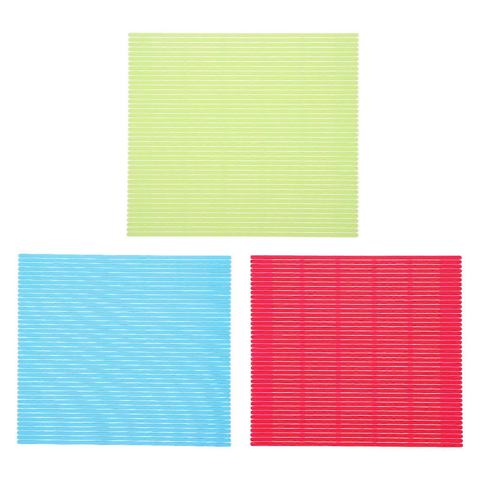 Sushi Making Pads Gadget for Rolling Sushi 3Pcs Assorted Colors