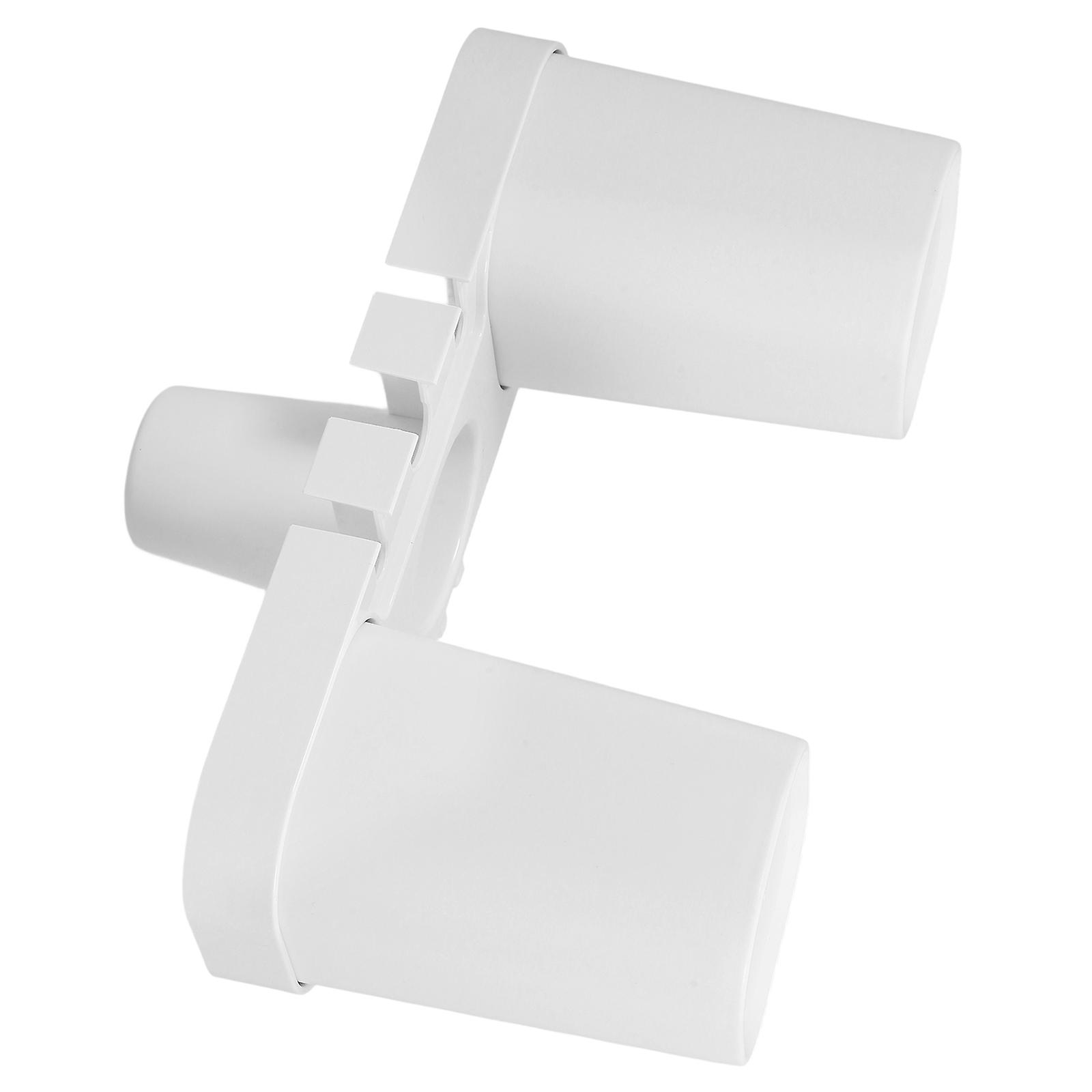 Plastic Toothbrush Holder Wall Mounted for Storage Use White