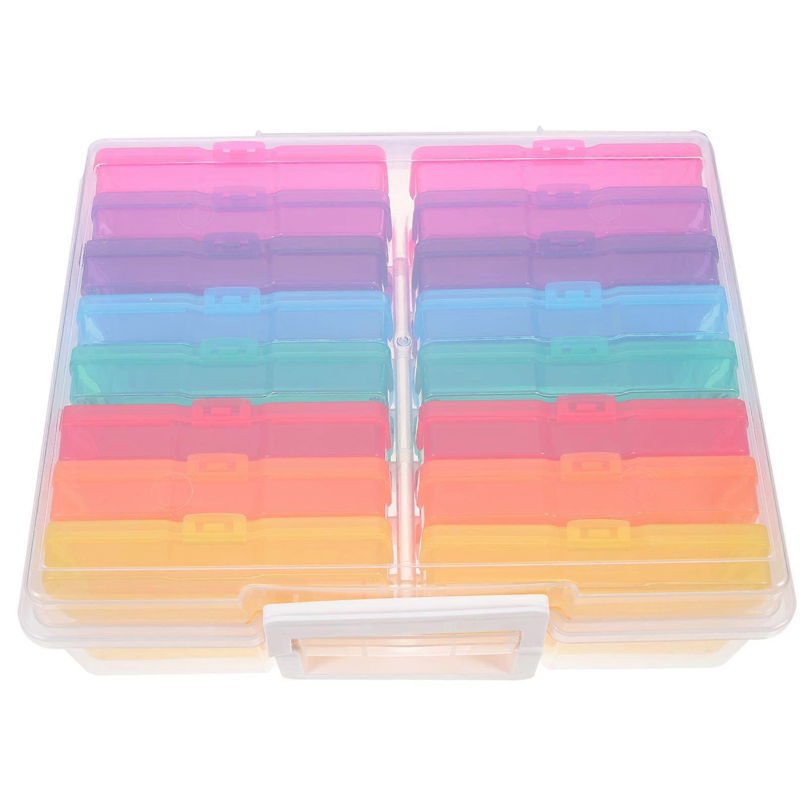 Photo Storage Box for Photo Holding 1Set Multi Plastic Container