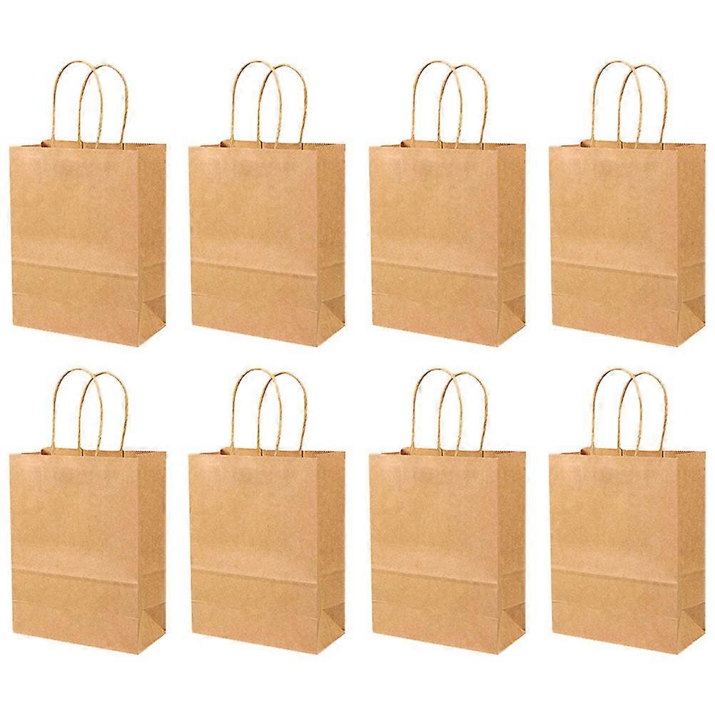 Gift Kraft Paper Bag Durable Storage Container for Retail 100Pcs