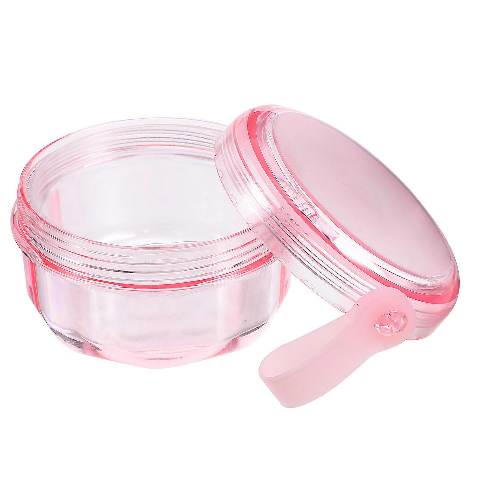 Retainer Case Denture Storage Box for Storing 4Pcs Pink Plastic Holder Container