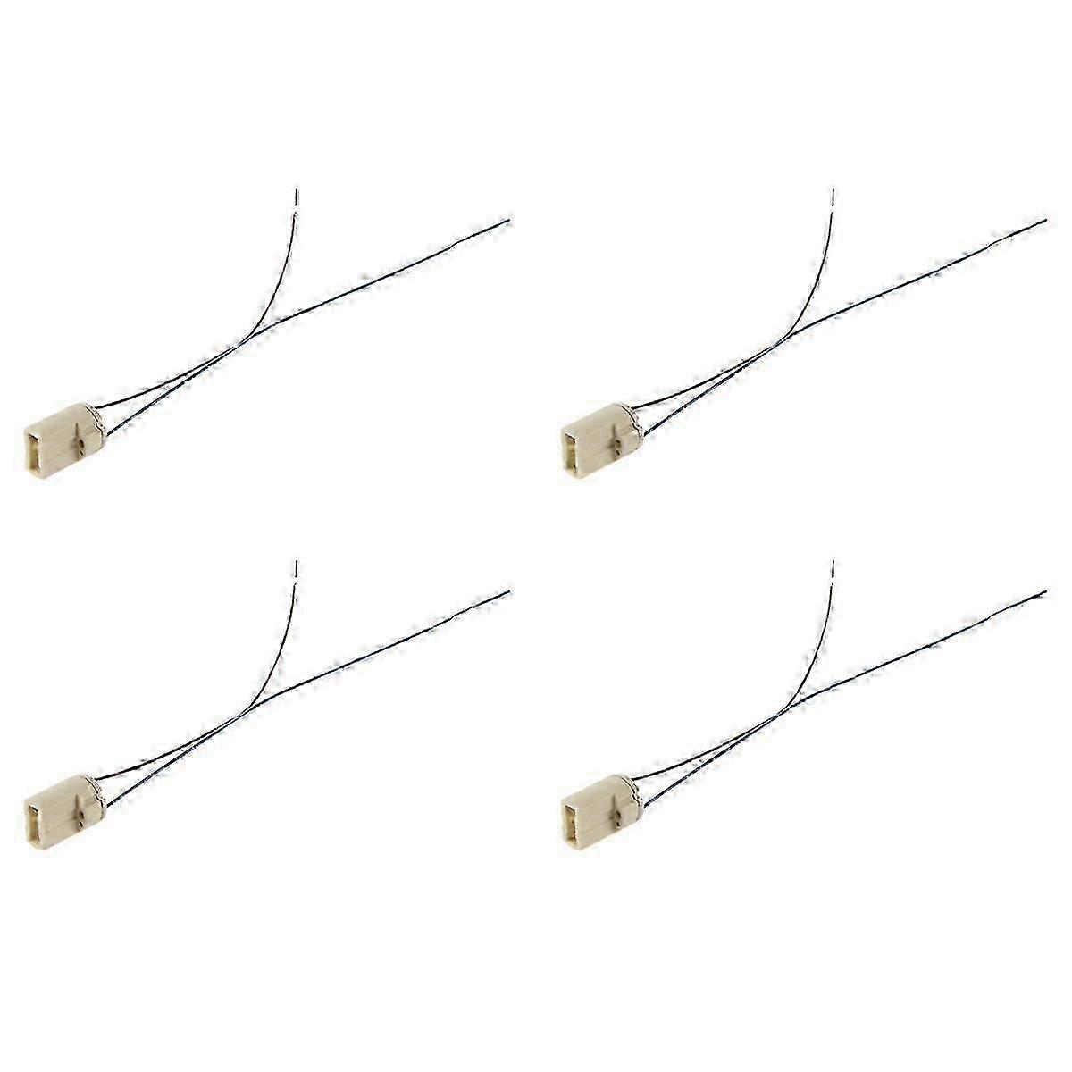 4-Pack G9 Ceramic Socket Holder, 2A 250V Light Base Adapter