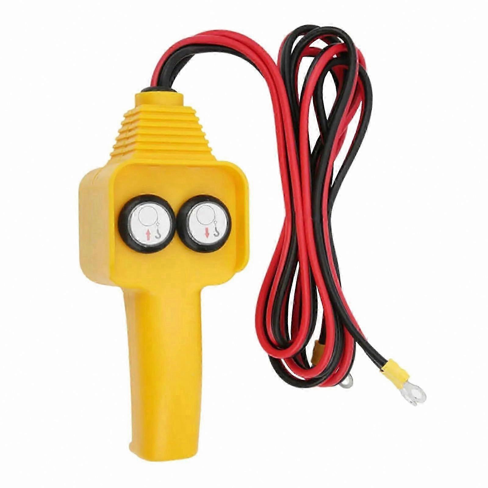 Heavy-Duty Wired Remote Control for 12V 24V Crane Winch with Forward Reverse Function and Extended Cable