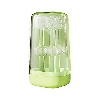 Pet Toothbrush Soft Bristles Ergonomic Handle Comfortable Grip Oral Care