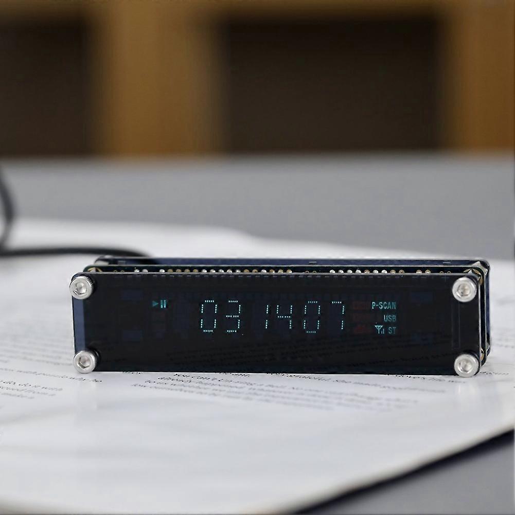 VFD Clock Vacuum Fluorescent Display Reverse Display Fluorescent Automatic Calibration DIY Type-C Power Supply