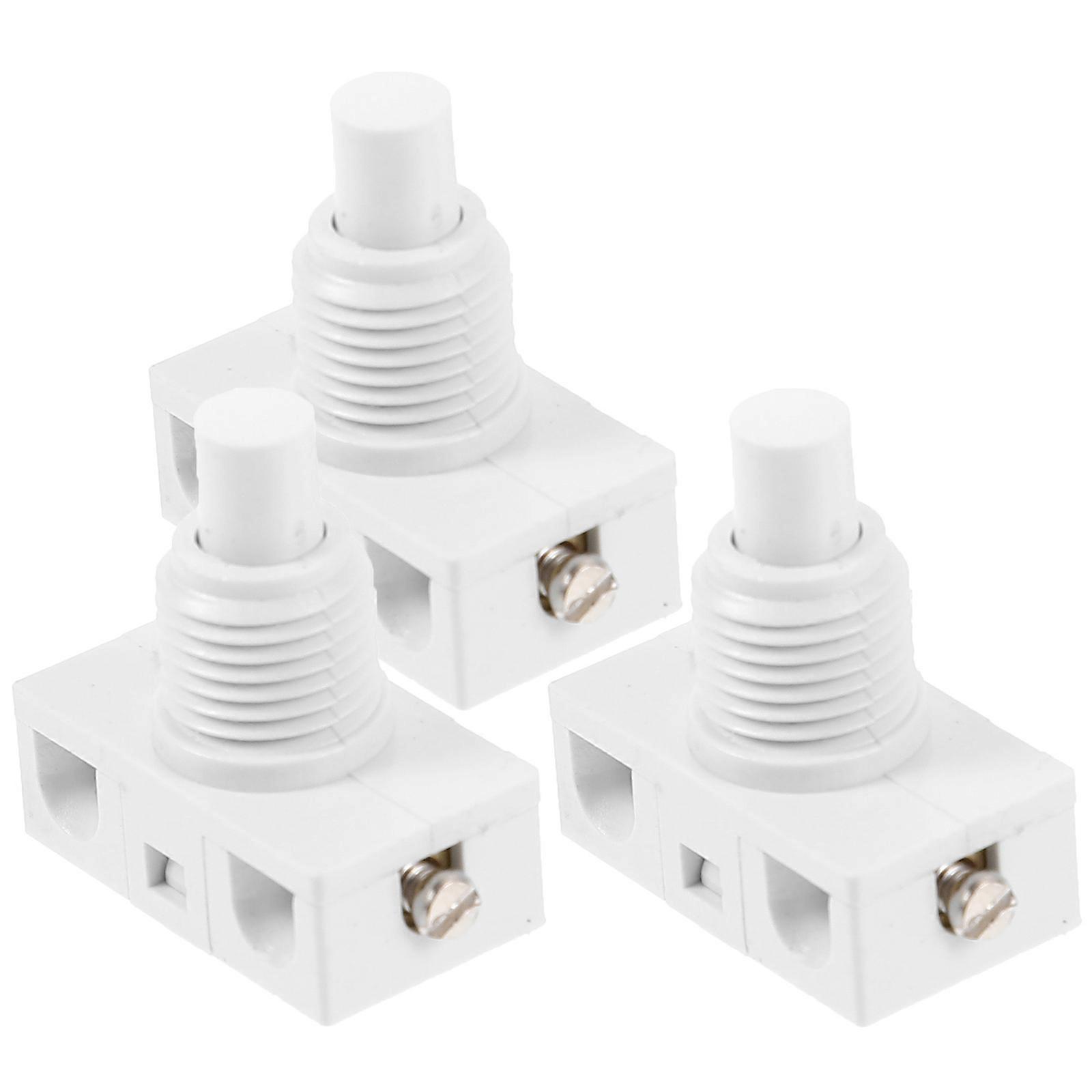 Push Button Household Switch for Self-Locking Use 15Pcs Included