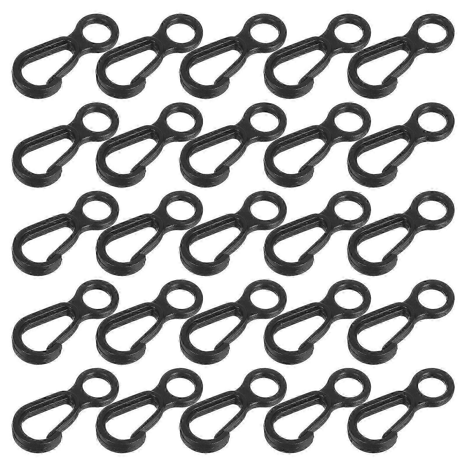 Lightweight Plastic Hook for Camping Mini 8 Shape 50Pcs Collection