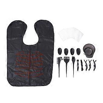 Haarfärbeset, Friseurbedarf, 32-teiliges Set aus schwarzem Kunststoff