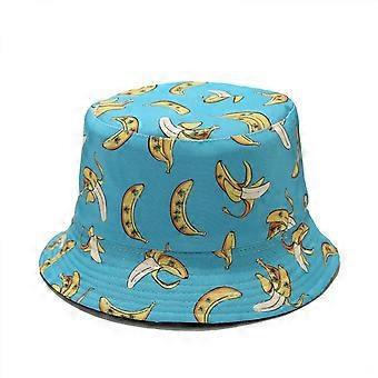 Unisex Print Double-Side-Wear Reversible Bucket Hat (HATM007)