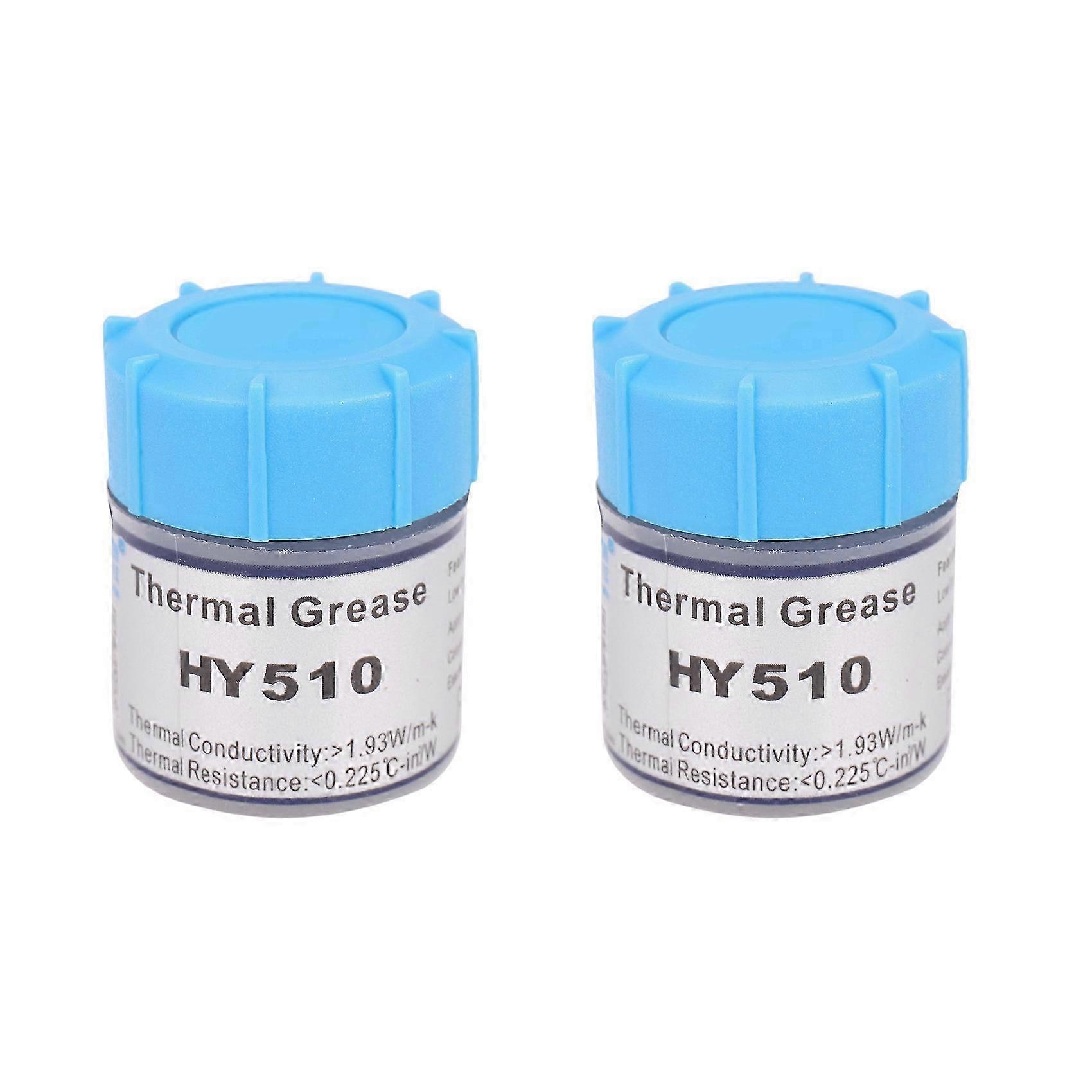 2X HY510 10g Grey Thermal Conductive Grease Paste compatible with CPU GPU Chipset Cooling