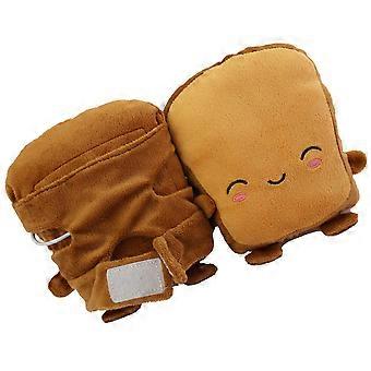 Guantes calefactables USB, encantadores guantes de pan para uso invernal, 1 par.