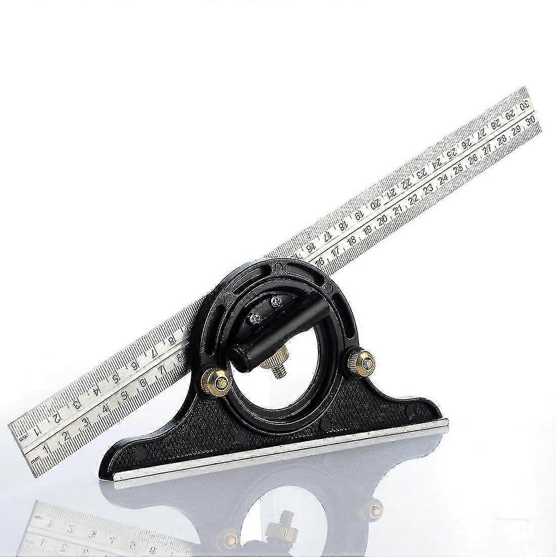 Adjustable Ruler Multi Combination Square Angle Finder Protractor 300mm/12" Measuring Set - Precision Measuring Tools
