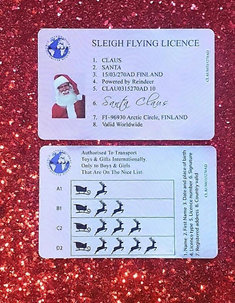 Santa's Sleigh License