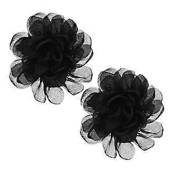 2pcs Flower Shoe Clips For Women Detachable High Heel Shoe Buckles Elegant Shoe Decorations For Wedding Party And Dress Shoes
